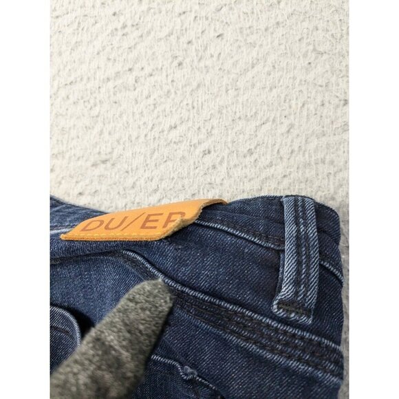 DU/ER Jeans Mens 34x30 L2X Slim Fit Technical Performance Denim Quick Dry Blue - Picture 12 of 14